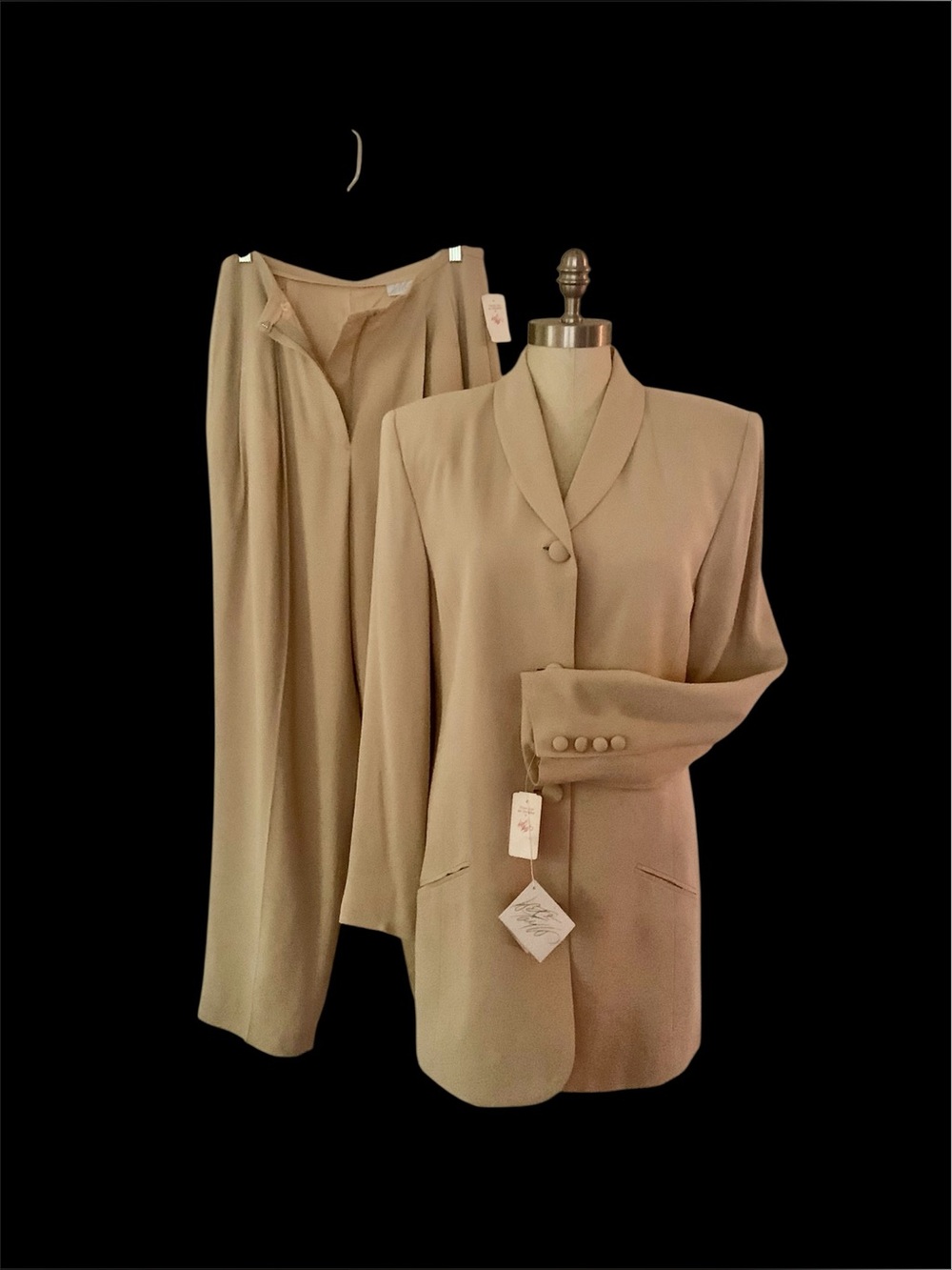 Vintage Lord & Taylor NWT Streamlined Tailored Blazer Trousers Pantsuit 2001 Y2K